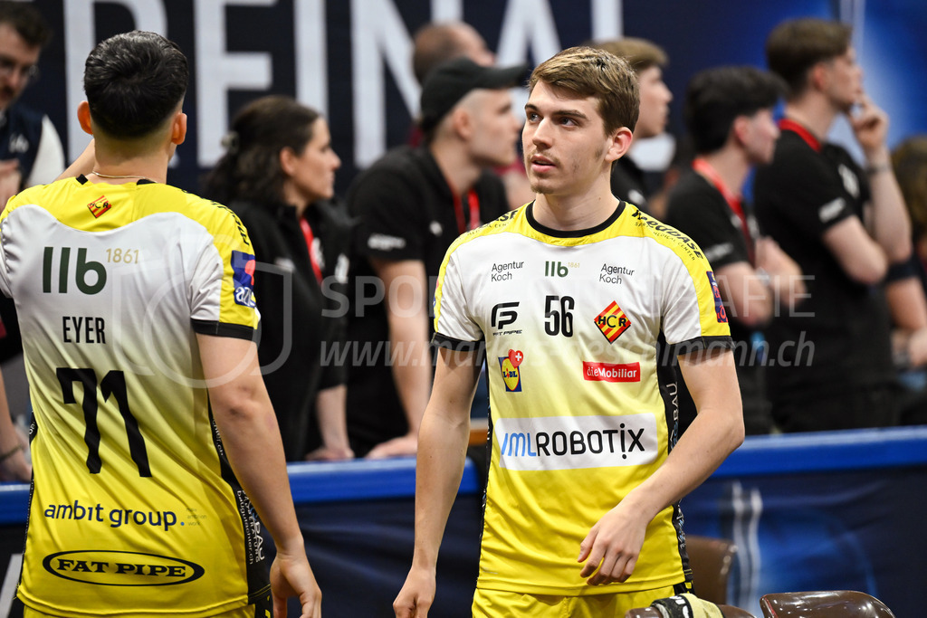 Zug United - HC Rychenberg - 25. April 2026 | Damian Hocevar (#56 HC Rychenberg Winterthur) am L-UPL Superfinal-Spiel zwischen Zug United und HC Rychenberg am 25. April 2026 in der BCF Arena, Fribourg, Schweiz.Bild: Sportfotografie Markus Aeschimann | www.markus-aeschimann.ch - Realisiert mit Pictrs.com
