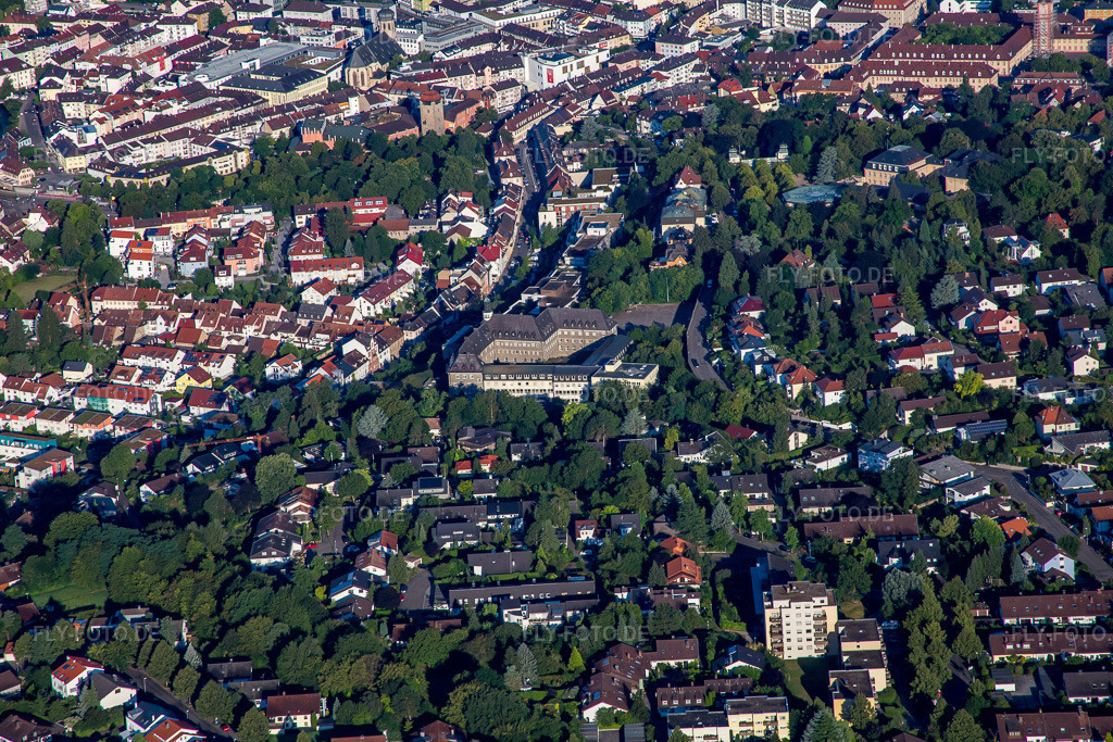 Luftbild: Gymnasium St. Paulusheim in Bruchsal im Bundesland Baden-Württemberg in Deutschland. Foto: IMG_092315.jpg vom 01.08.2016 durch Werner Riehm/FLY-FOTO.de
