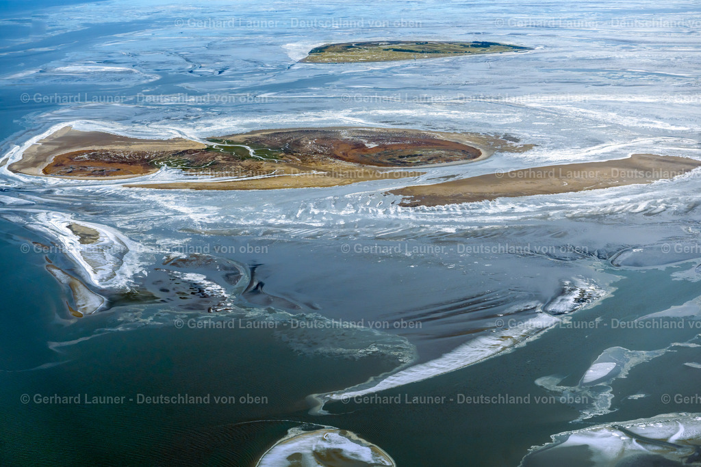 4044432 | Eisstrukturen im Wattenmeer bei Scharhörn, Nationalpark Hamburgisches Wattenmeer
