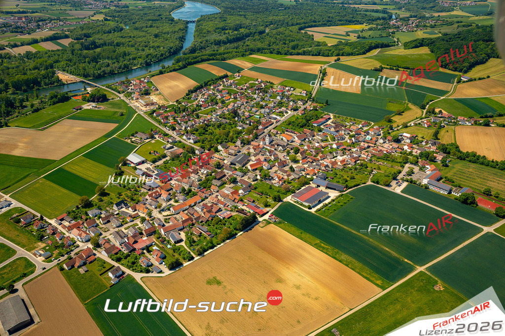 Schöne Luftaufnahme Bruck Marxheim - Die Luftaufnahme wurde 2025 vom Flugzeug heraus erstellt ( keine Drohne ) - Hochauflösende Luftaufnahme - für professionelle Ausdrucke geeignet. Die Geschenkidee !Mit Lizenz und Bildrechte bestellbar