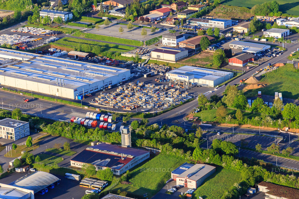 Luftbild: MAFI Transport-Systeme GmbH in Tauberbischofsheim im Bundesland Baden-Württemberg in Deutschland. Foto: IMG_146270.jpg vom 10.05.2025 durch Werner Riehm/FLY-FOTO.deMafi