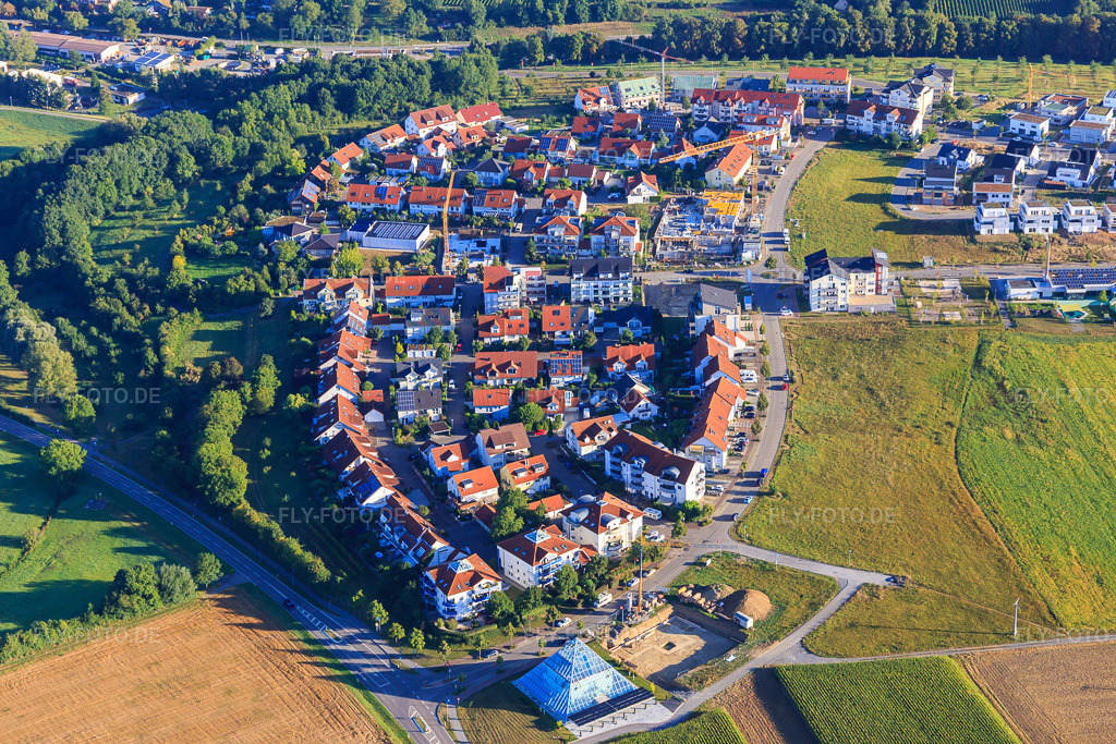 Luftbild: Schloßbergallee aus Süden in Bönnigheim im Bundesland Baden-Württemberg in Deutschland. Foto: IMG_093814.jpg vom 23.08.2016 durch Werner Riehm/FLY-FOTO.de