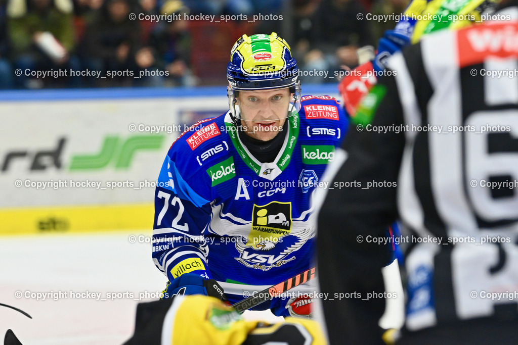 EC IDM Wärmepumpen VSV vs. HC Pustertal | #72 HUGHES John EC VSV, EC IDM Wärmepumpen VSV vs. HC Pustertal, EC IDM Wärmepumpen VSV vs. HC Pustertal am 15.11.2024 in Villach (Stadthalle Villach), Austria, (Photo by Bernd Stefan)