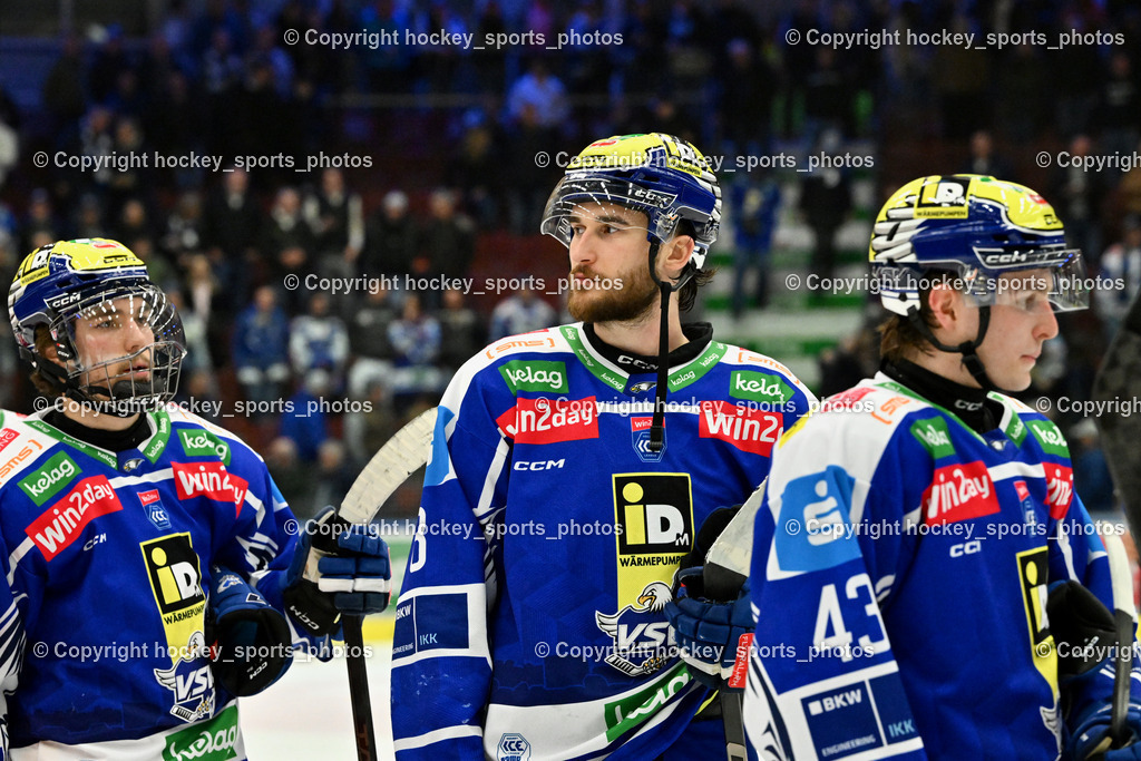 EC IDM WÄRMEPUMPEN VSV vs. MOSER MEDICAL GRAZ99ERS | Hängende Köpfe EC VSV, #14 Johannes Tschurnig EC VSV, #8 Maximilian Rebernig EC VSV, #43 Julian Raspotnig EC VSV, EC IDM WÄRMEPUMPEN VSV vs. MOSER MEDICAL GRAZ99ERS, EC IDM WÄRMEPUMPEN VSV vs. MOSER MEDICAL GRAZ99ERS am 17.03.2026 in Villach (Stadthalle Villach), Austria, (Photo by Bernd Stefan)