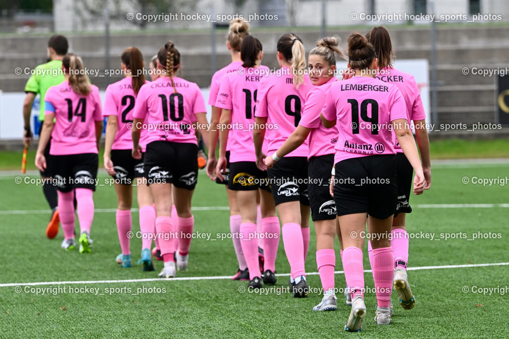 Liwodruck Carinthians Hornets vs. FC Pingau Saalfelden Frauen 29.10.2023  | Einlauf, Carinthians Hornets Mannschaf, #17 Vanessa Kraker