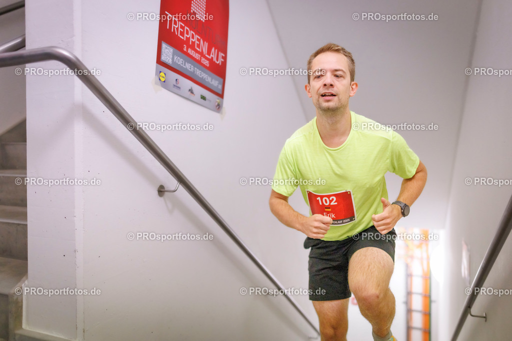 KölnTurm Treppenlauf; Köln, 03.08.2025 | Impressionen vom KölnTurm Treppenlauf am 03.08.2025 in Köln (Nordrhein-Westfalen). 