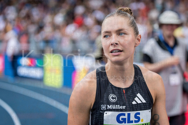 Deutsche Leichtathletik-Meisterschaften; Bochum-Wattenscheid, 25.07.2026 | Gina Lückenkemper (SCC Berlin), 100m; Deutsche Leichtathletik-Meisterschaften am 25.07.2026 im Lorheide-Stadion, Bochum-Wattenscheid (Nordrhein-Westfalen).