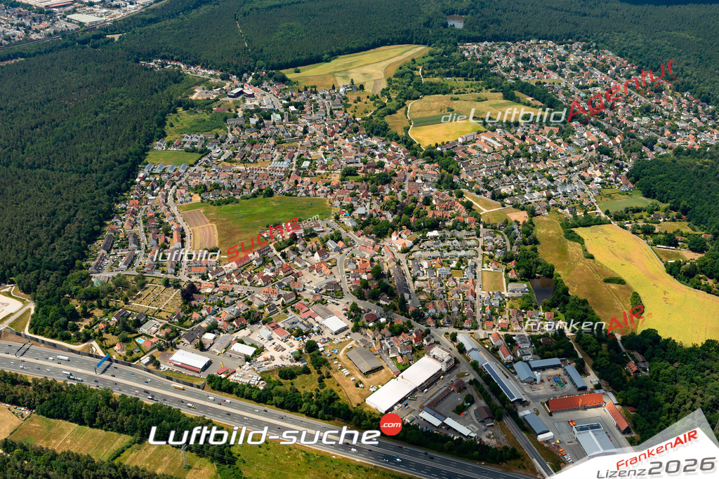 Das Luftbild zeigt : Fischbach bei Nürnberg Nürnberg - Die Luftaufnahme wurde 2023 vom UL-Flugzeug aus erstellt ( keine Drohne ) - Hochauflösende Luftaufnahme - Für grossformatige Ausdrucke geeignet. Die Geschenkidee !Mit Lizenz und Bildrechte bestellbar