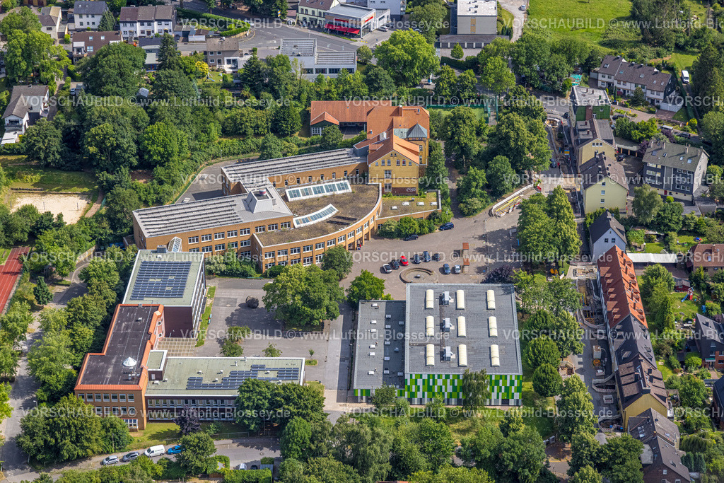 Witten230700874 | Luftbild, Holzkamp-Gesamtschule, Annen, Witten, Ruhrgebiet, Nordrhein-Westfalen, Deutschland