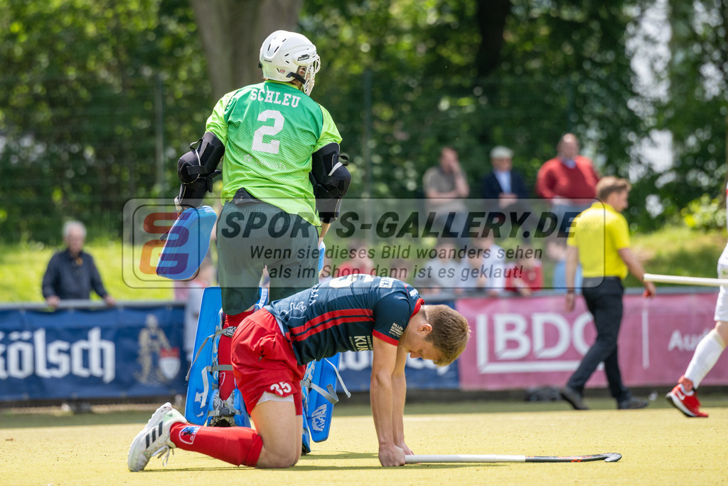 SFE_20230521_0143 | 1. Bundesliga Hockey Viertelfinale 3 Herren Rot-Weiss Köln - Berliner HC am 21.05.2023 in Köln (KTHC Stadion Rot-Weiss Köln Tennis and Hockey Club), Photo: Stephan Fehrmann 2023 (Sports-Gallery),Mika Schleu ( Tormann Bremer HC #1 )