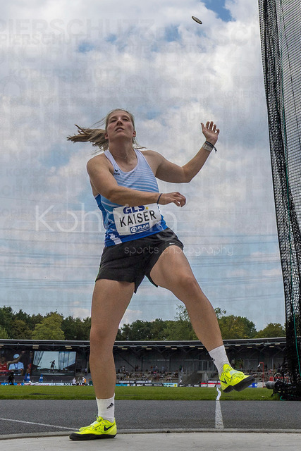 Deutsche Leichtathletik-Meisterschaften; Bochum-Wattenscheid, 25.07.2026 | Marike Steinacker (TSV Bayer o4 Leverkusen); Deutsche Leichtathletik-Meisterschaften am 25.07.2026 im Lorheide-Stadion, Bochum-Wattenscheid (Nordrhein-Westfalen).