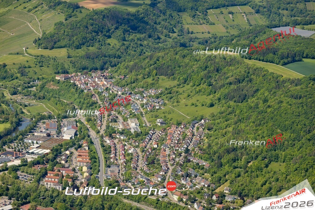 Luftaufnahme von Künzelsau Vs Google Maps- Die Luftaufnahme wurde 2025 vom UL-Flugzeug heraus erstellt ( keine Drohne ) - Hochauflösende Luftaufnahme - für professionelle Ausdrucke geeignet. Die Geschenkidee !Mit Lizenz und Bildrechte bestellbar