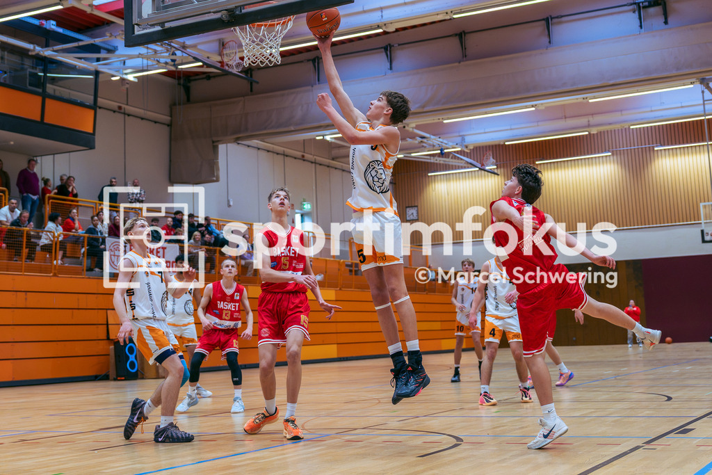 Young Lions Wuppertal – Basket Duisburg | JBBL-Einteilungsrunde, Gruppe 6: Young Lions Wuppertal gegen Basket Duisburg, Wuppertal, 11.10.2026. Endstand: 106:112. sportimfokus / Marcel Schwering - Realisiert mit Pictrs.com