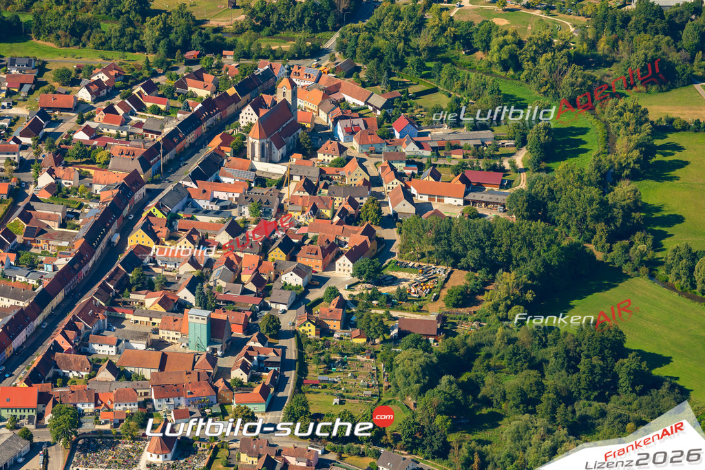 Luftaufnahme von  Hahnbach - Die Luftaufnahme wurde 2025 vom UL-Flugzeug heraus erstellt ( keine Drohne ) - Hochauflösende Luftaufnahme - für professionelle Ausdrucke geeignet. Die Geschenkidee !Mit Lizenz und Bildrechte bestellbar
