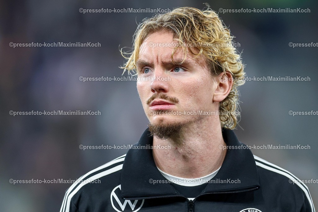 DFB10102502096 | 10.10.2025, Fußball, Länderspiel, Deutschland - Luxemburg, UEFA WM-Qualifikation, 2025/2026, Gruppe A, PreZero Arena in Sinsheim: Nick Woltemade (GER #11) DFB regulations prohibit any use of photographs as image sequences and or quasi-video.