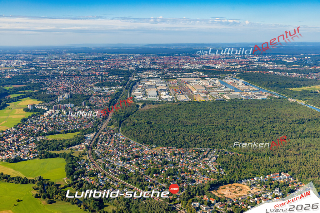 Luftaufnahme Katzwang Nürnberg - Die Luftaufnahme wurde 2025 vom UL-Flugzeug heraus erstellt ( keine Drohne ) - Hochauflösende Luftaufnahme - für professionelle Ausdrucke geeignet. Die Geschenkidee !Mit Lizenz und Bildrechte bestellbar