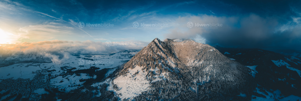 Burgberger Hörnle bei Oberstdorf im Sonnenuntergang | löwenblicke | shop