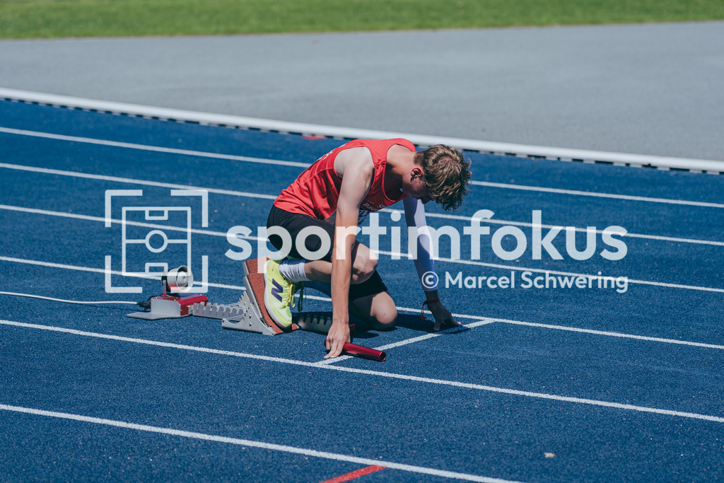 Deutsche Meisterschaften U20 / U16 2026 | Soren Tico Philipp, LG Region Karlsruhe, 19, 4x100-Meter-Staffel, Deutsche Meisterschaften der U20 &amp; U16 2026, Lohrheidestadion Bochum-Wattenscheid, 10.07.2026. Foto: Marcel Schwering / sportimfokus - Realisiert mit Pictrs.com