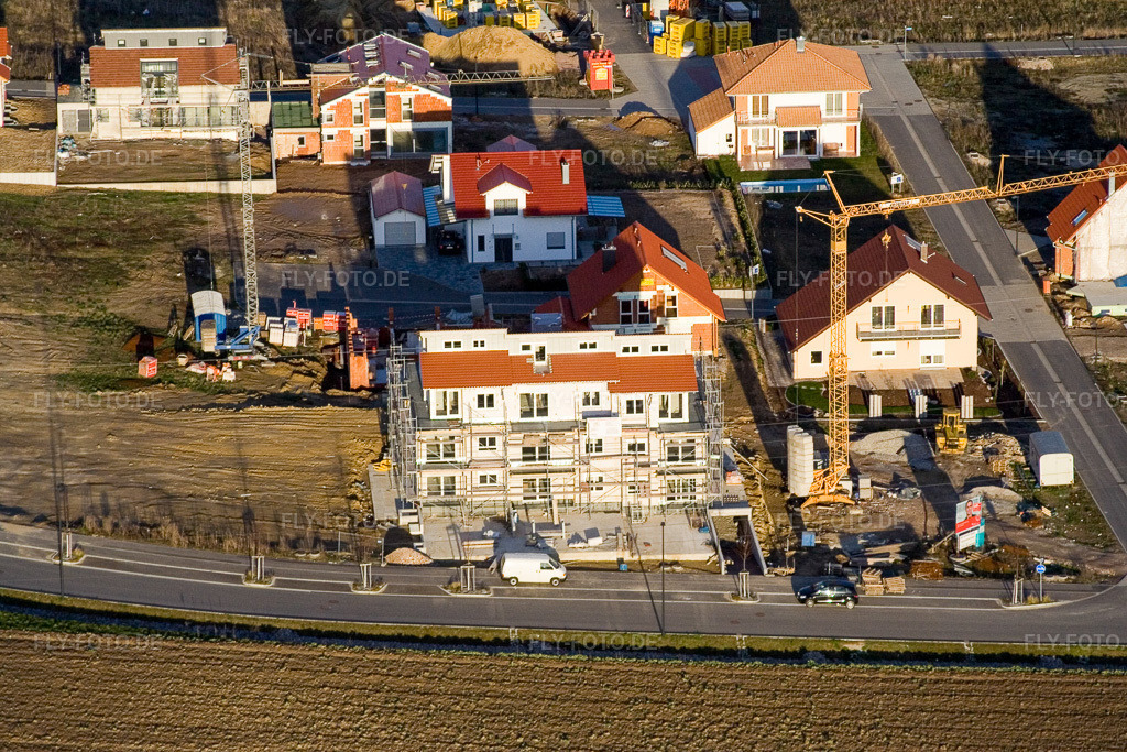 Luftbild: Am Höhenweg in Kandel im Bundesland Rheinland-Pfalz in Deutschland. Foto: IMG_9842.jpg vom 18.03.2008 durch Werner Riehm/FLY-FOTO.de