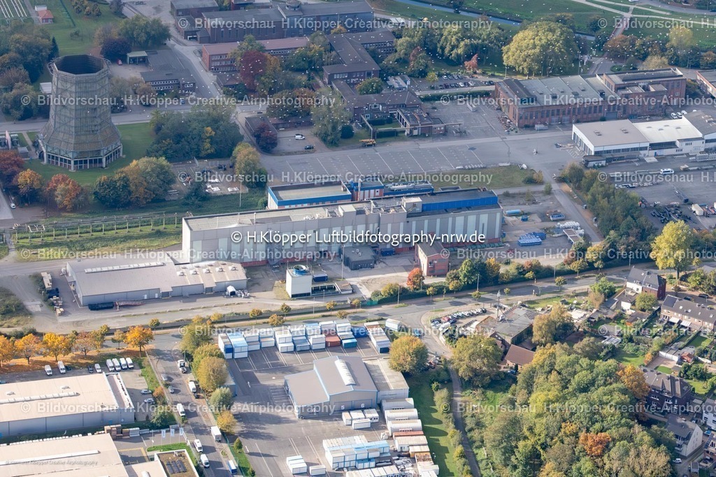 Luftbild Oberhausen-6702 | Luftbildfotografie Gebäude und Produktionshallen auf dem Werksgelände " JM " an der Weißensteinstraße in Oberhausen - Realisiert mit Pictrs.com