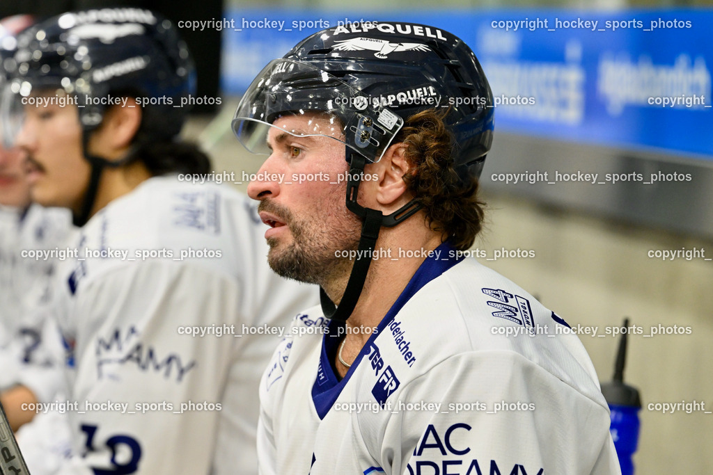 EC KAC Future Team vs. Die Adler Kitzbühl 7.10.2023 | #6 Rotter Rafael EC Kitzbühel, EC KAC Future Team vs. Die Adler Kitzbühl 7.10.2023, EC KAC Future Team vs. Die Adler Kitzbühl am 07.10.2023 in Klagenfurt (Messehalle Klagenfurt), Austria, (Photo by Bernd Stefan)