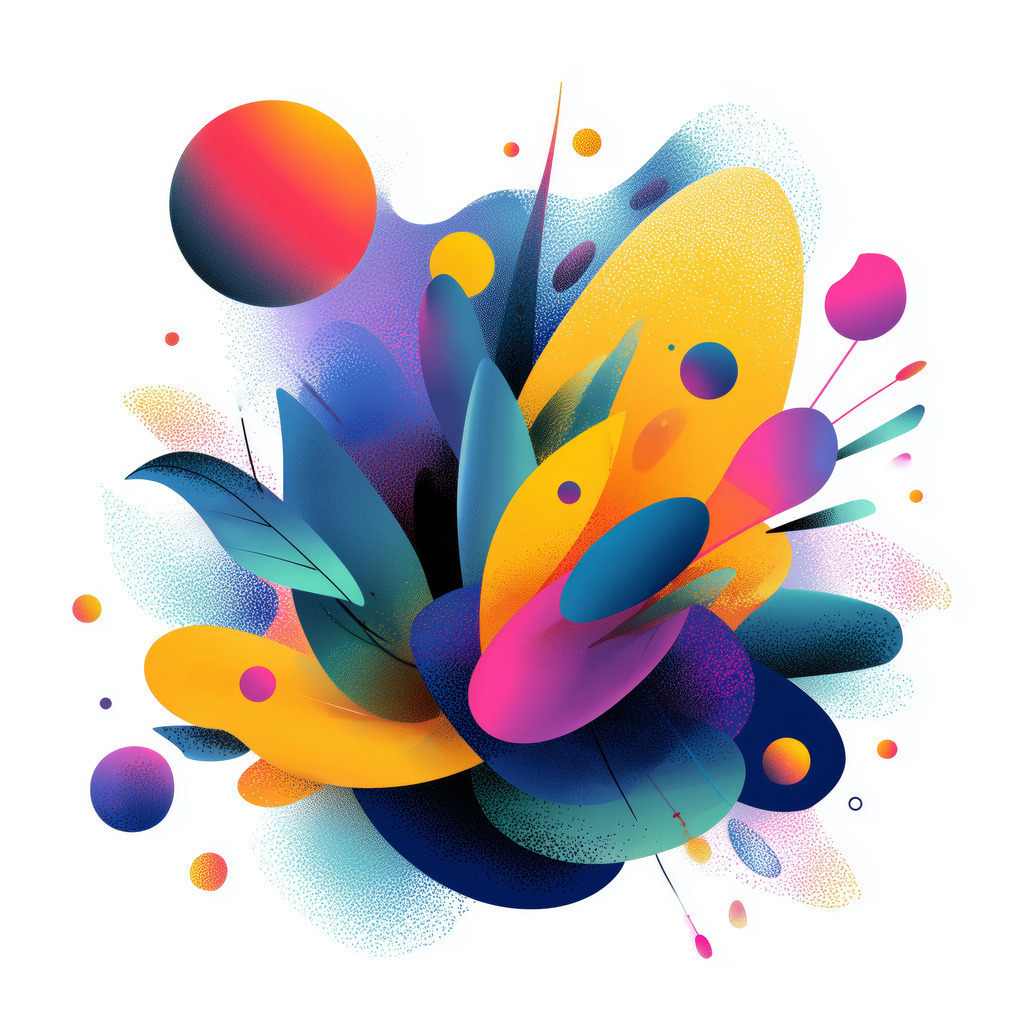 2508003 - Abstrakte Formen und Farben | Modernes Kunstmotiv aus bunten abstrakten Formen, jetzt als Wandbild oder Poster bestellen.