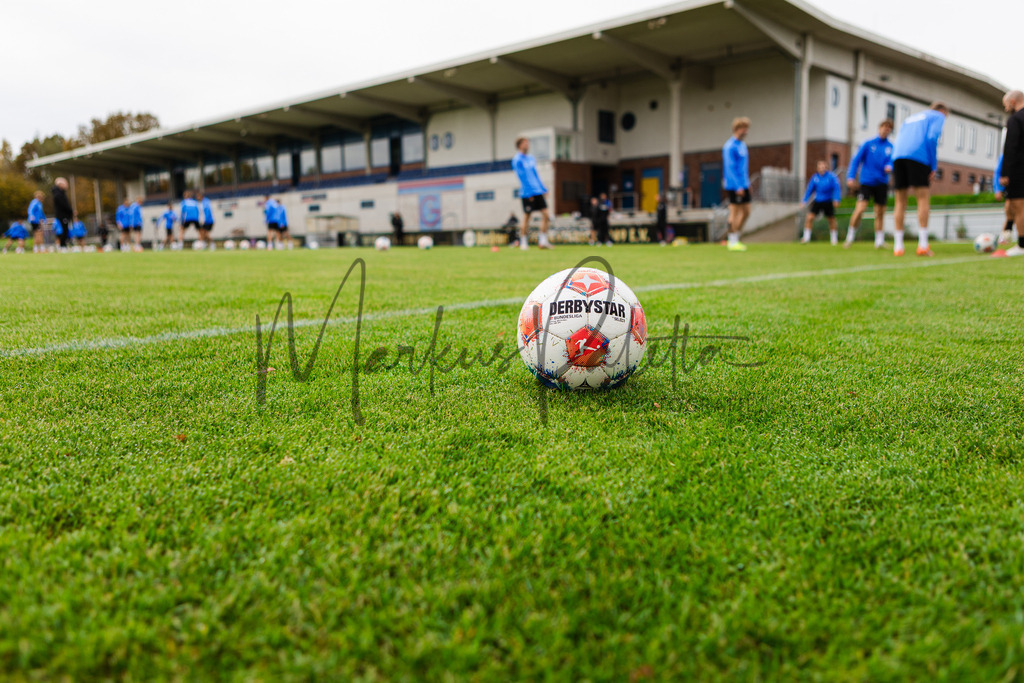 2. Bundesliga, Saison 2025/26, 11. Spieltag: SC Preußen Münster - Holstein Kiel | Münster, 31.10.2025: 2. Bundesliga, 11. Spieltag, Holstein Kiel schwitzt im Sportpark Gievenbeck in Münster an. Foto: sportfotografie.ms | Markus Paletta - Realisiert mit Pictrs.com