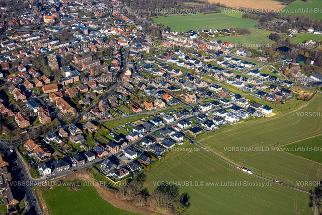 Selm230205516 | Luftbild, Ortsansicht Selm, Neubau Wohngebiet Am Klockenberg, Selm, Münsterland, Nordrhein-Westfalen, Deutschland