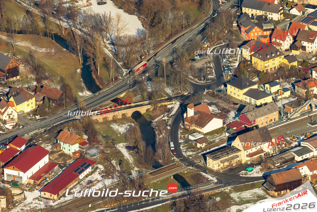 aktuelles Luftbild von Verkehr-strassen Untersteinach  - Luftaufnahme wurde 2019 von https://frankenair.de mittels Flugzeug (keine Drohne) erstellt.