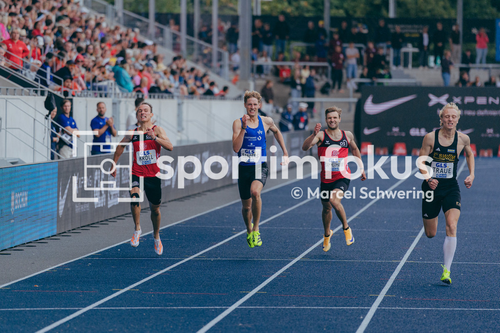 Deutsche Meisterschaften der Frauen und Männer 2026 | Manuel Sanders, TV Wattenscheid 01, 400-Meter-Lauf, Finale, Deutsche Meisterschaften der Frauen und Männer 2026, Lohrheidestadion Bochum-Wattenscheid, 26.07.2026. Foto: Marcel Schwering / sportimfokus - Realisiert mit Pictrs.com