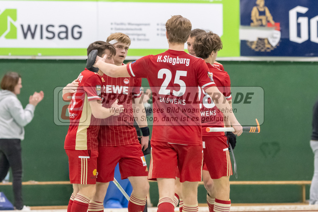SFE_20230108_0066 | 1. Bundesliga Hockey Herren Rot-Weiss Köln - Düsseldorfer HC am 08.01.2023 in Köln (KTHC Stadion Rot-Weiss Köln Tennis and Hockey Club), Photo: Stephan Fehrmann 2022 (Sports-Gallery),Henrik Siegburg ( Rot-Weiss Köln #25 )