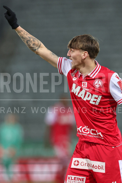 Austrian Bundesliga: Grazer AK 1902 vs LASK | GRAZ, AUSTRIA, 13.DEC.25 - SOCCER - ADMIRAL Bundesliga, Grazer AK 1902 vs LASK. The image shows Tio Cipot (GAK).