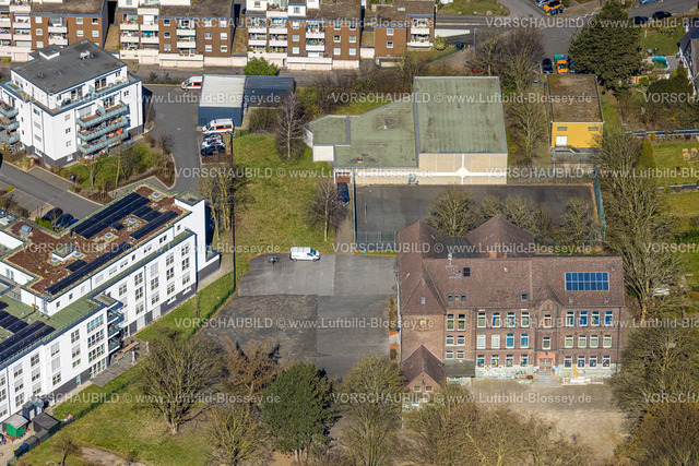 Herne250302034 | Luftbild, Neubau Seniorenzentrum - Protea Wohnen am Schloss, Grundschule Forellstraße, Baukau, Herne, Ruhrgebiet, Nordrhein-Westfalen, Deutschland