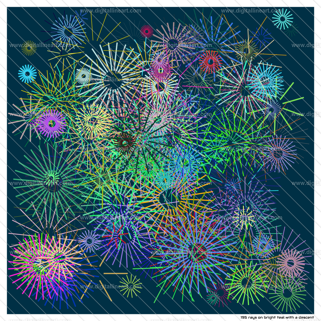 195-rays-bright-teal-with-a-descent | digitallineart - Realisiert mit Pictrs.com