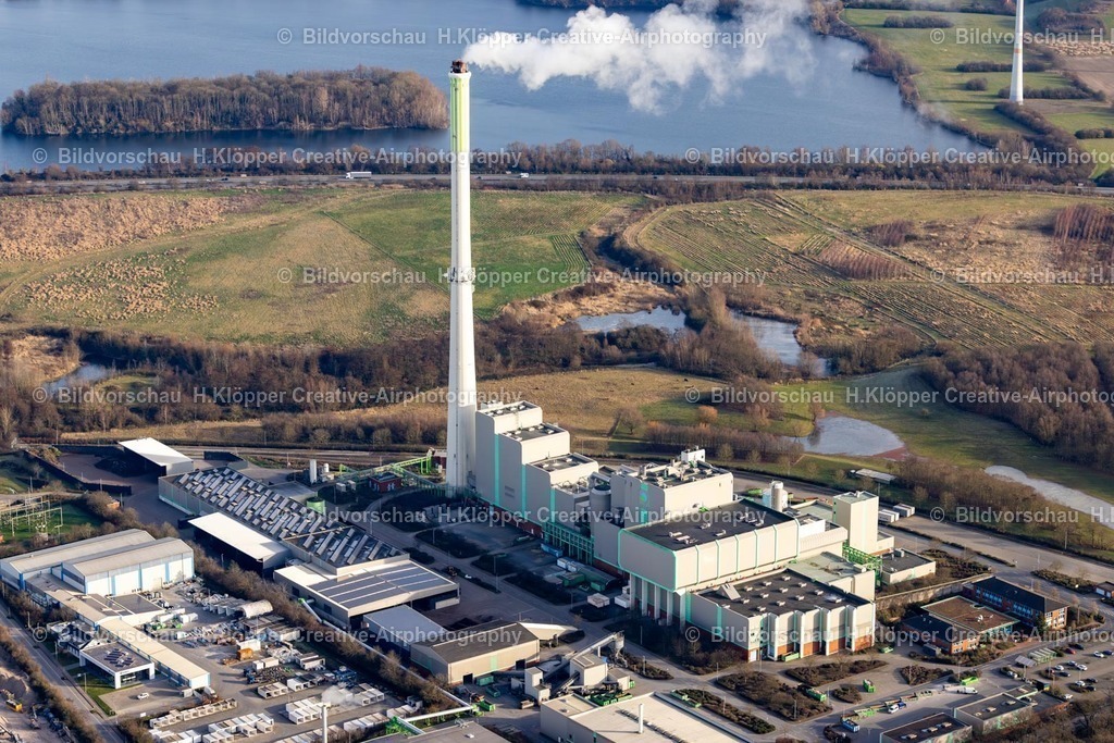 Luftbild Kamp-Lintfort-8336 | Luftbildfotografie Kraftwerksanlagen des Heizkraftwerkes der Müllverbrennungsanlage Abfallentsorgungszentrum Asdonkshof Graftstraße in Kamp-Lintfort - Realisiert mit Pictrs.com
