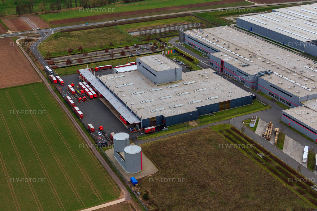 Luftbild: Industriegebiet Interpark mit Progroup Board GmbH und Tricor Packaging & Logistics AG in Offenbach an der Queich im Bundesland Rheinland-Pfalz in Deutschland. Foto: IMG_086182.jpg vom 12.02.2016 durch Werner Riehm/FLY-FOTO.deWWW.PROGROUP.AG