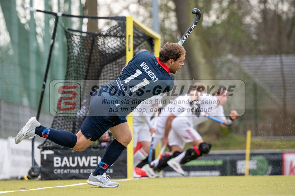 SFE_20250323_0066 | Köln, Deutschland, 23.03.2025:  Hockey 1. Bundesliga Herren Rot-Weiss Köln - Berliner HC im KTHC Stadion Rot-Weiss Köln Tennis and Hockey Club am 23.03.2025 in Köln, Deutschland. (Foto von Stephan Fehrmann)Köln, Germany, 23.03.2025: Hockey 1. Bundesliga Herren Rot-Weiss Köln - Berliner HC in KTHC Stadion Rot-Weiss Köln Tennis and Hockey Club at 23.03.2025 in Köln, Deutschland. (Foto from Stephan Fehrmann)