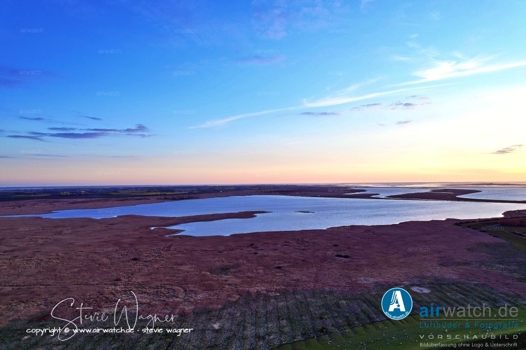 Luftbilder Hattstedtermarsch | Luftbilder, Nordsee, Nordfriesland, Hattstedtermarsch, Sterdebüll, Deichweg, Speckiweg, Seedeichgraben
