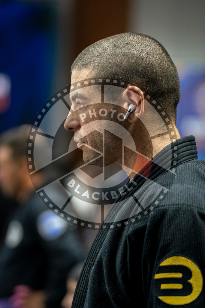 20240125PBB00585 | Fighters compete during the sixth day of the Brazilian Jiu-jitsu European Championship of the IBJJF in Paris, France, on January 25, 2024.