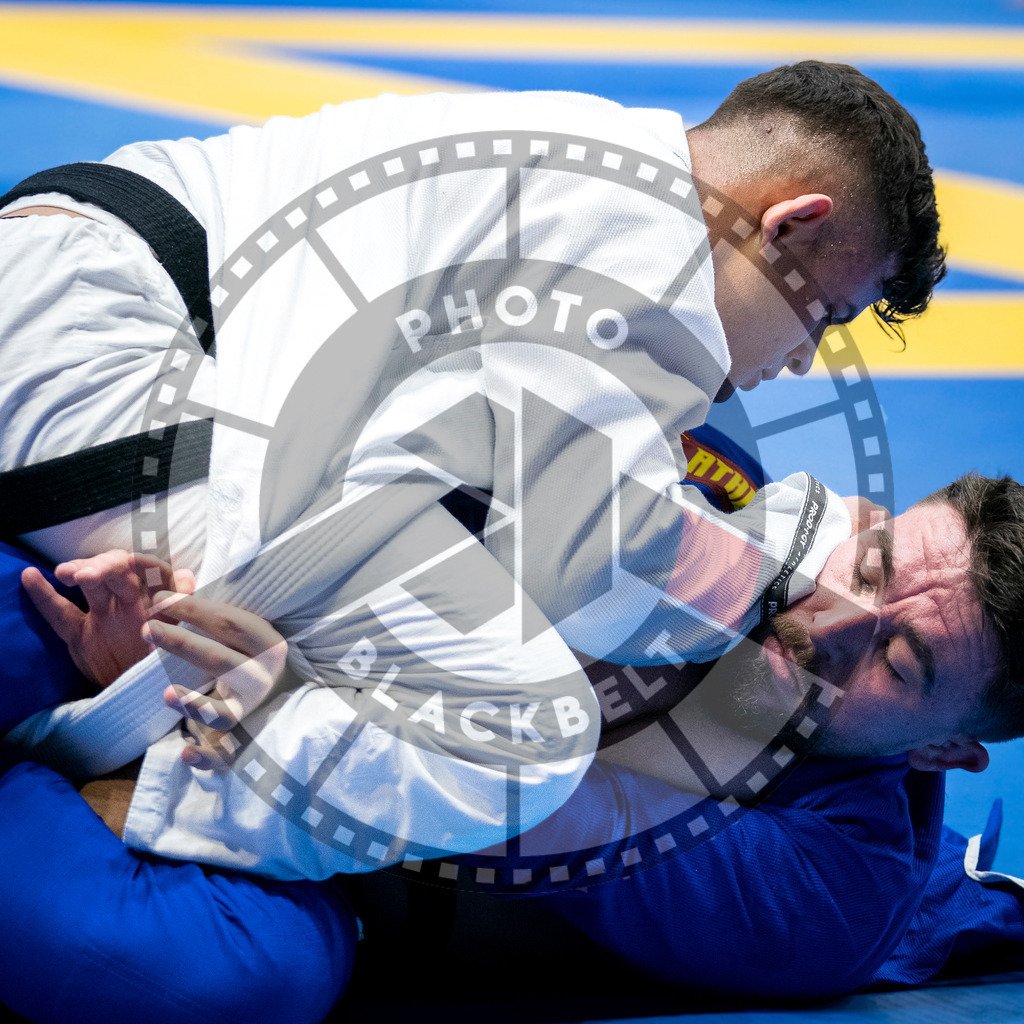 20240126PBB0962 | Fighters compete during the Brazilian Jiu-Jitsu European Championship of the IBJJF in Paris, France, on January 26, 2024.