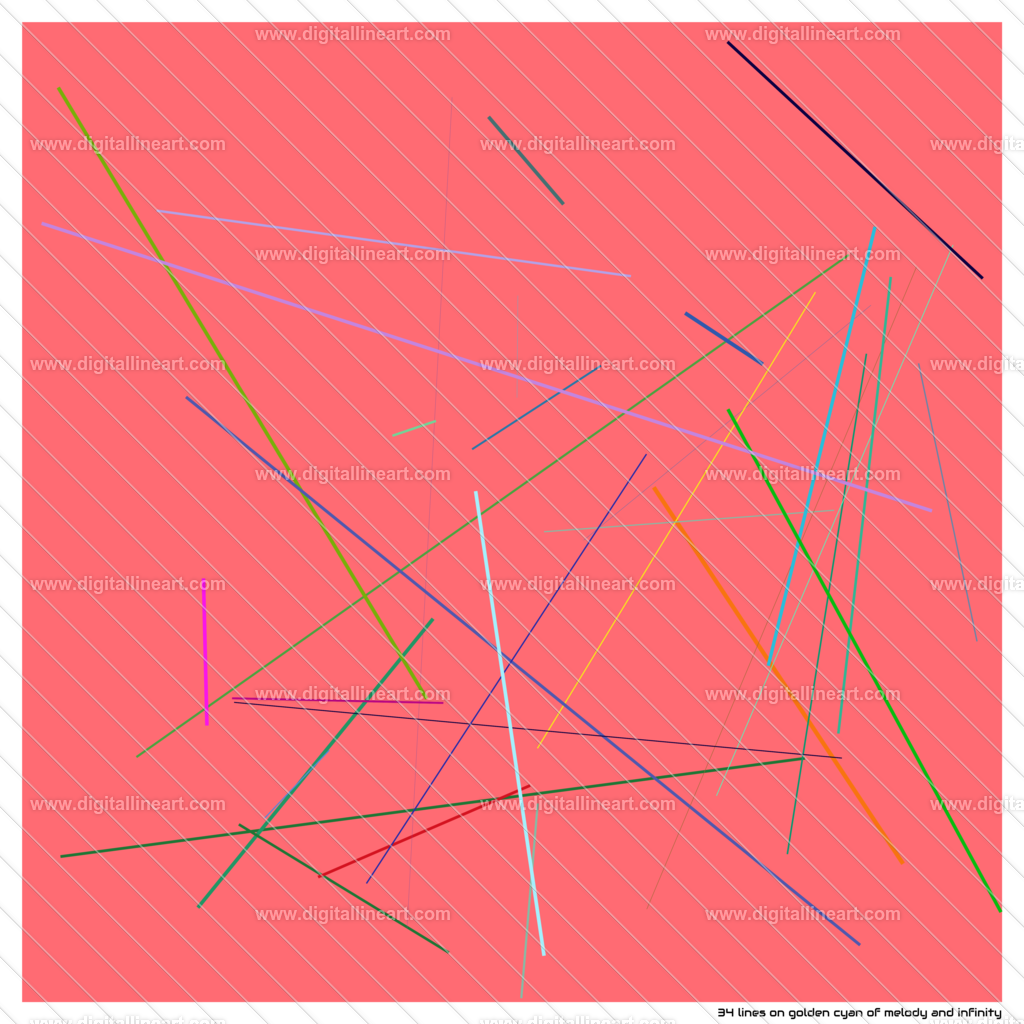 34-lines-golden-cyan-of-melody-and-infinity | digitallineart - Realisiert mit Pictrs.com