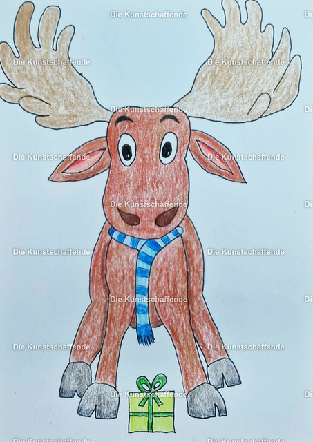 The ArtCreator- | Kunstdruck von handgemalter Postkarte. | Art print from hand painted postcard. - Realisiert mit Pictrs.com