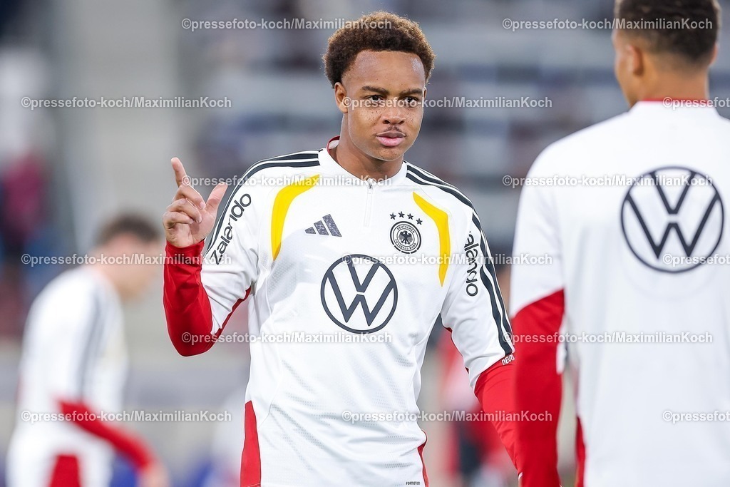 DFB14112501025 | 14.11.2025, Fußball, Länderspiel, WM-Qualifikation Europa, Deutschland - Luxemburg, Stade de Luxembourg (Croix de Gasperich, Luxemburg), 9. Spieltag, Saison 2025 2026: Forzan Assan Ouedraogo (GER #09)  Regulations prohibit any use of photographs as image sequences and or quasi-video.