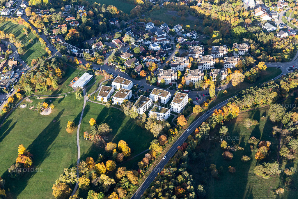 Luftbild: Leonberger Heide / Golfplatz in Leonberg im Bundesland Baden-Württemberg in Deutschland. Foto: IMG_119141.jpg vom 14.10.2019 durch Werner Riehm/FLY-FOTO.de