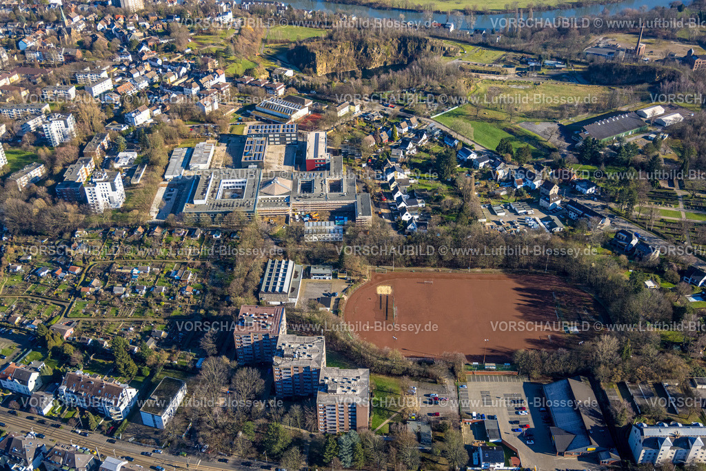 Muelheim230201388 | Luftbild, Städtisches Gymnasium Broich, Realschule Broich, , Broich - Ost, Mülheim an der Ruhr, Ruhrgebiet, Nordrhein-Westfalen, Deutschland