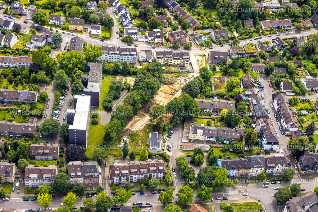 Muelheim240702836 | Luftbild, Wohngebiet Holthausen und Baustelle an der Buggenbeck, Holthausen - Nord, Mülheim an der Ruhr, Ruhrgebiet, Nordrhein-Westfalen, Deutschland