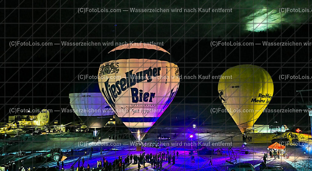 182562_Luftbild_Nacht der Ballone_mit Mondaufgang | (C)FotoLois.com, Alois Spandl. Luftbild, NACHT der BALLONE in Lackenhof am Ötscher bei der Ötscherlift-Talstation, während der Veranstaltung erlebte man dabei den Mondaufgang, Do 28. Dez. 2023.