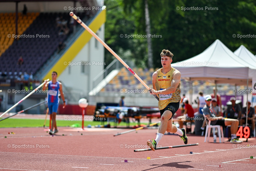 U18 EM - Tag 4_47 | European Athletics U18 Championships am 21.07.2024 in Banska Brystica; Zehnkampf, Anton Steffen.Foto: Kai Peters - Realisiert mit Pictrs.com