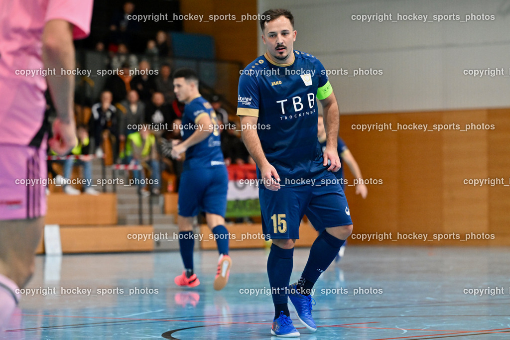 Carinthia Flamengo Futsal Club vs. Futsal Klagenfurt | #15#Carinthia Flamengo Futsal Club vs. Futsal Klagenfurt, Carinthia Flamengo Futsal Club vs. Futsal Klagenfurt am 01.12.2024 in Klagenfurt (Ballspielhalle Viktring), Austria, (Photo by Bernd Stefan)