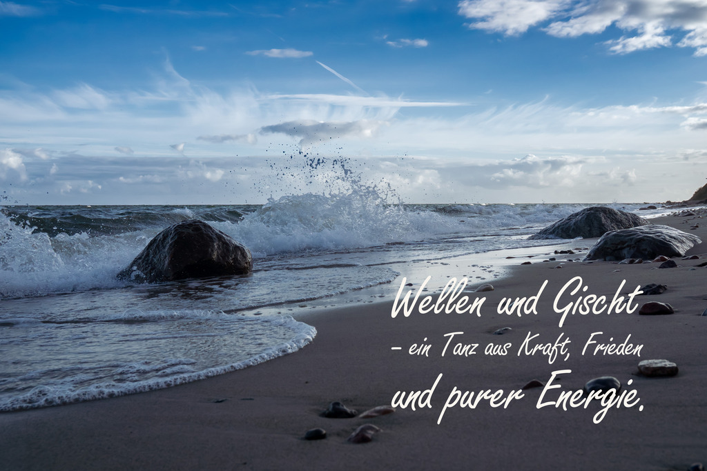 Meer Kalender 2026 - Ostseemotiv mit Text | Gestalten Sie Ihr Zuhause mit einzigartigen Bildern von Ostsee u. Nordsee – als Leinwandbild, Acryl, Alu-Dibond oder FineArt Hahnemühle, individuell anpassbar.